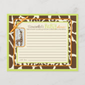 サファリボーイグリーンアドバイスカード (裏面)