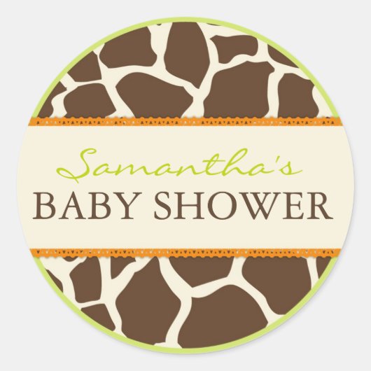 サファリボーイグリーンステッカーD ラウンドシール (正面)