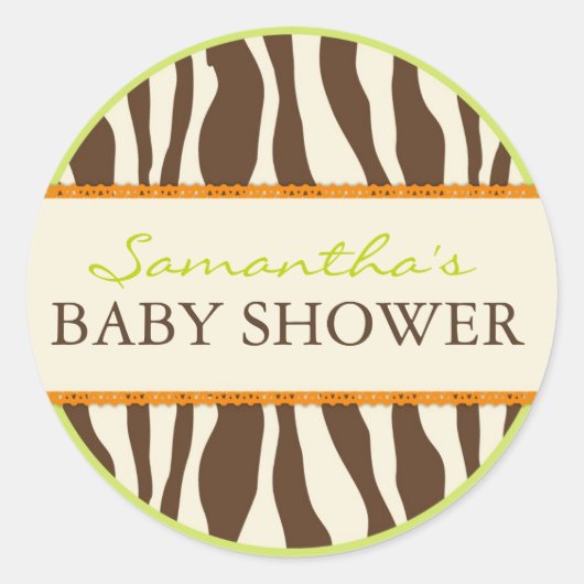サファリボーイグリーンステッカーZEB ラウンドシール (正面)