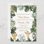 サファリボーイベビーシャワー招待状 招待状 (正面)