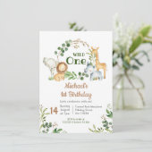 サファリボーイワイルドワン誕生日 招待状 (スタンド正面)