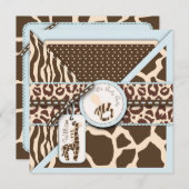 サファリボーイ招待状スクエア_ピメンテル 招待状 (正面/裏面)