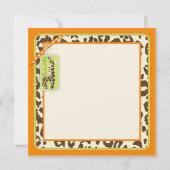 サファリボーイ オレンジスクエア 招待状 (裏面)