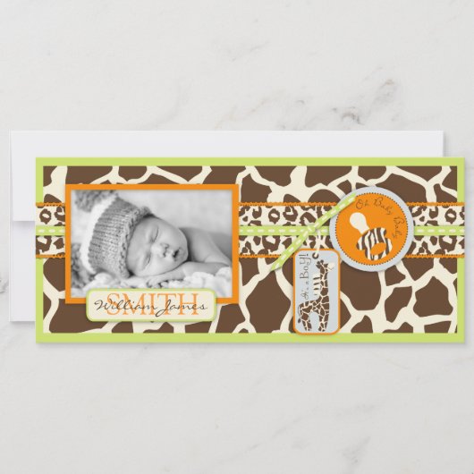 サファリボーイ グリーン トール アナウンスメント 案内状 (正面)