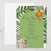 サファリボーイ ベビーシャワー招待状 招待状 (正面/裏面)
