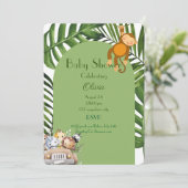 サファリボーイ ベビーシャワー招待状 招待状 (スタンド正面)