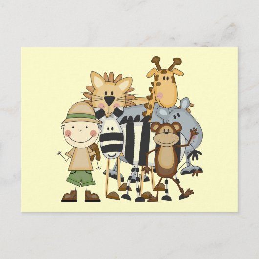 サファリボーイ Tシャツ＆ギフト ポストカード (正面)