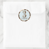 サファリボーイBLUステッカーGIR 3C ラウンドシール (バッグ)