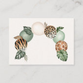 サファリポップ・アートのブックのベビーリクエストカードの準備 エンクロージャーカード (裏面)