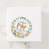 サファリポップ・アートのベイビーシャワーメッセージカード フェイバータグ (インサイチュ)