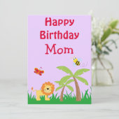 サファリマムズラベンダー誕生日 シーズンカード (スタンド正面)