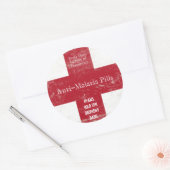 サファリマラリアステッカー ラウンドシール (封筒)