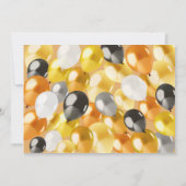 サファリモダンで可愛い赤ちゃん動物の性別が明らかになる 招待状 (裏面)