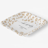 サファリモダンアニマルプリントシャワー男女兼用 ペーパープレート (傾斜あり)