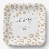 サファリモダンアニマルプリントシャワー男女兼用 ペーパープレート (正面)