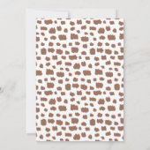 サファリモダンアニマルベビシャワーサンキューカード 招待状 (裏面)