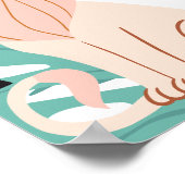 サファリモダンアニマルワイルドワンウェルカムポスター ポスター (角)