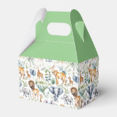 サファリモダンシック：トレンディーベビーシャワー フェイバーボックス (裏面サイド)