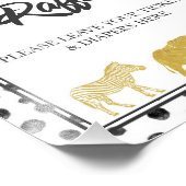 サファリモダンベイビーシャワーおむつラッフルゲーム フォトプリント            (角)