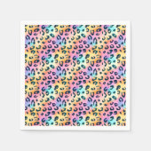 サファリモダンー動物プリント誕生日パーティー スタンダードカクテルナプキン (正面)