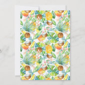 サファリモンキーファースト誕生日招待状 招待状 (裏面)