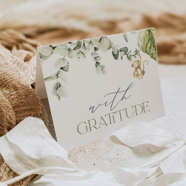 サファリモンキーベビーシャワー サンキューカード