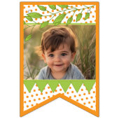 サファリモンキー誕生日 バンティングフラッグ (第1の旗)