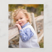 サファリヤングワイルド&3バジェットフォト誕生日招待状 (裏面)