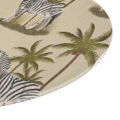 サファリユニークシブラスとヤシの木 カッティングボード (角)