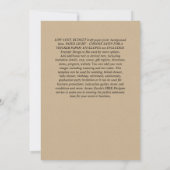 サファリライオンズのジェンダー表示ベビーシャワー招待状 招待状 (裏面)