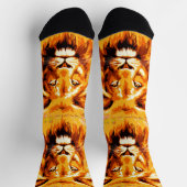 サファリライオンソックス |ライオカラフルンヘッドソックス ソックス (上部)