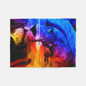 サファリライオンドリームフリースブランケット フリースブランケット (正面(横))