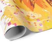 サファリライオン |ライオカラフルンラッピング紙 ラッピングペーパー (ロールコーナー)