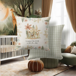 サファリリトルライオンキングジャングルプレイド子供部屋ベビー クッション