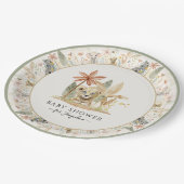 サファリリリトルキングライオンゼブラキリン赤ちゃんシャワー ペーパープレート (アングル)