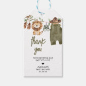 サファリリリトルワイルドワンベビーウェアメッセージカード ギフトタグ (正面)