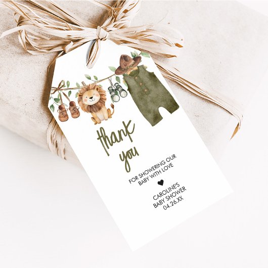 サファリリリトルワイルドワンベビーウェアメッセージカード ギフトタグ