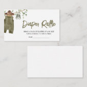 サファリリリトルワイルドワンベビーファウンツおむつラッフル エンクロージャーカード (正面/裏面)