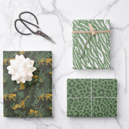 サファリレオパード印刷包装紙シート ラッピングペーパーシート