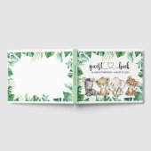 サファリワイルドアニマルズ誕生日ゲストブック ゲストブック (全面)