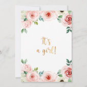 サファリワイルドガールベビーシャワー招待状 招待状 (裏面)