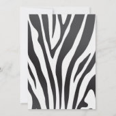 サファリワイルドパーティー動物誕生日 招待状 (裏面)