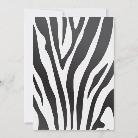 サファリワイルドパーティー動物誕生日 招待状 (裏面)