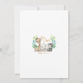 サファリワイルドボーイベビーシャワー招待状 招待状 (裏面)