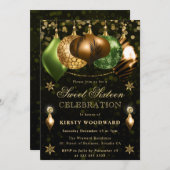 サファリワイルドライフボードブルSweet sixteen 招待状 (正面/裏面)