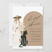 サファリワイルドレオパボーホレディブライダルシャワー 招待状 (正面)