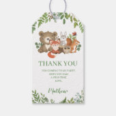 サファリワイルドワンまたは2ワイルドジャングル誕生日のお気に入り ギフトタグ (正面)