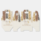 サファリワイルドワンアニマルプリント誕生日 フェイバーボックス (見開き)