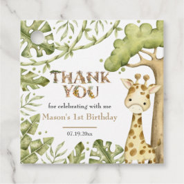 サファリワイルドワンウォーターカラー誕生日 フェイバータグ