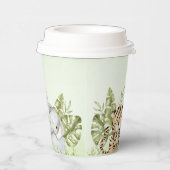 サファリワイルドワンウォーターカラー誕生日 紙コップ (右)